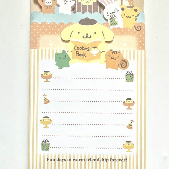 Sanrio Pompompurin kawaii memo pad with index tabs - Picture 5 of 16